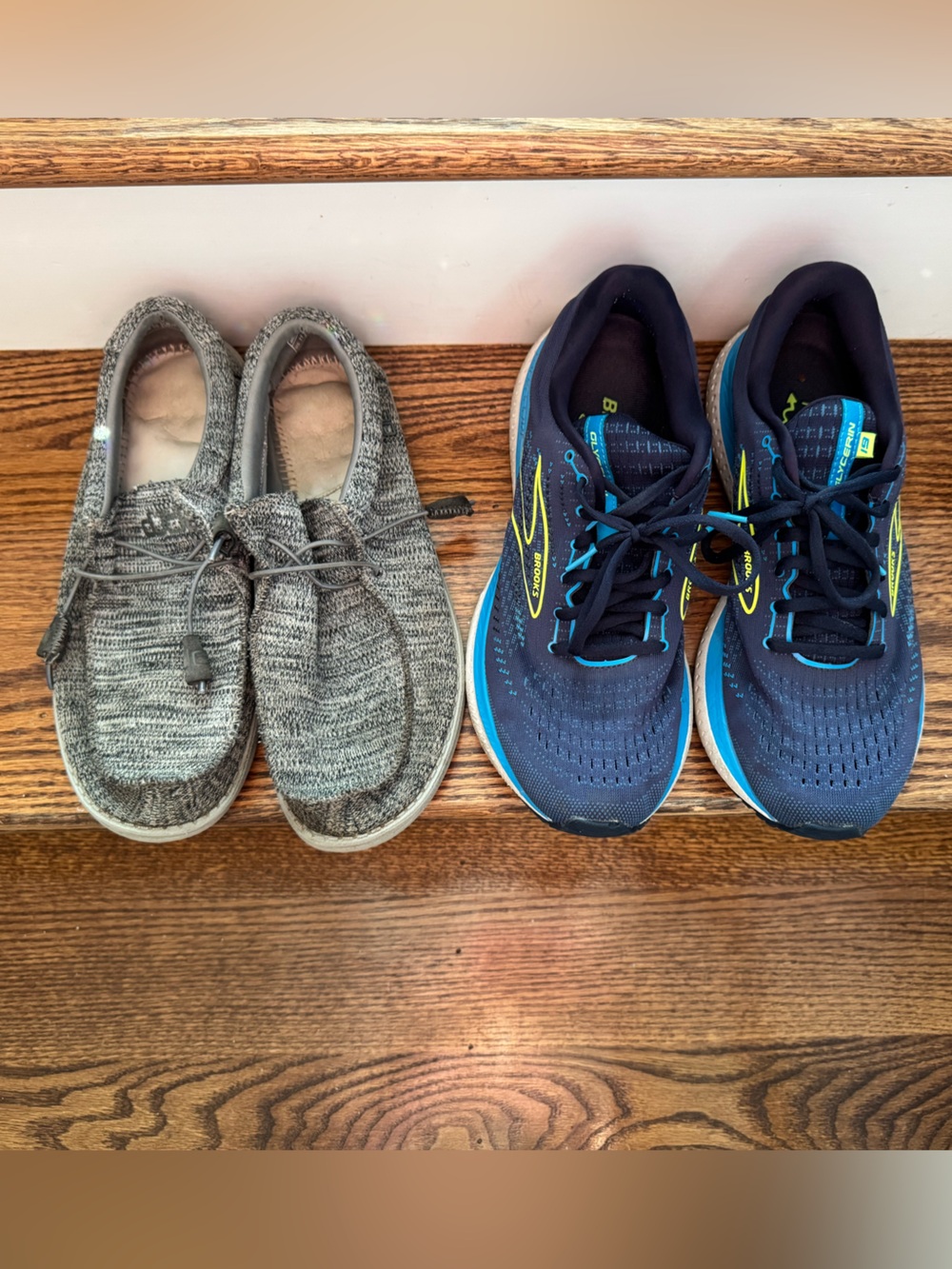 Size 11 Men's Brooks & Hey Dudes